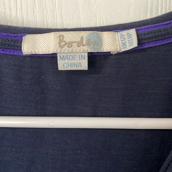 Boden Navy Midi Dress Size 8P - Picture 2 of 8